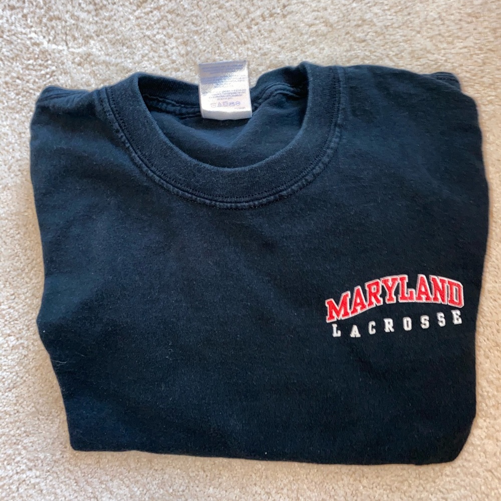 Maryland lacrosse black long sleeve T shirt